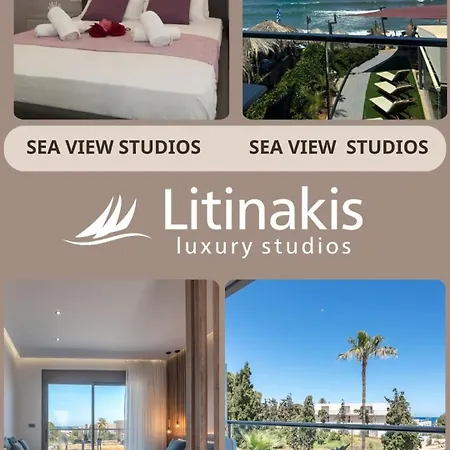 Lägenhet Litinakis Sea View & Litinakis Garden View 700 Meters Away Agia Marina